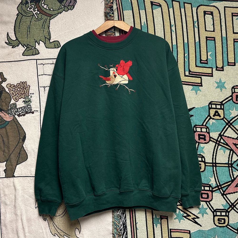 Vintage 1990s M‎ & C Sportswear Embroidered Cardinal Womens Sweater